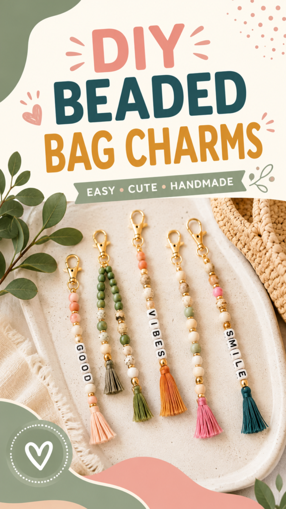 DIY Bag Charms Easy Beaded Bag Charm Ideas to Make at Home