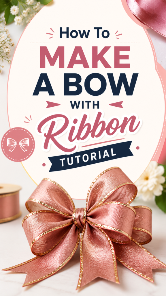 DIY Ribbon Bows Easy Bow Making Tutorial for Beginners