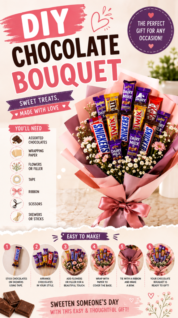 DIY Chocolate Bouquet Ideas for a Sweet Homemade Gift