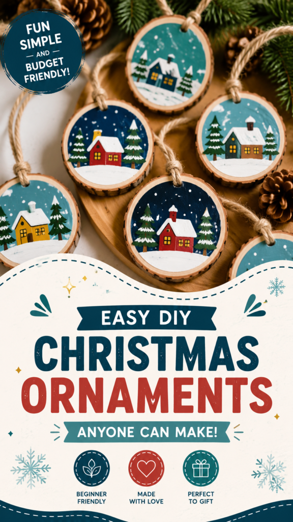 Easy DIY Christmas Ornaments Anyone Can Make at Home