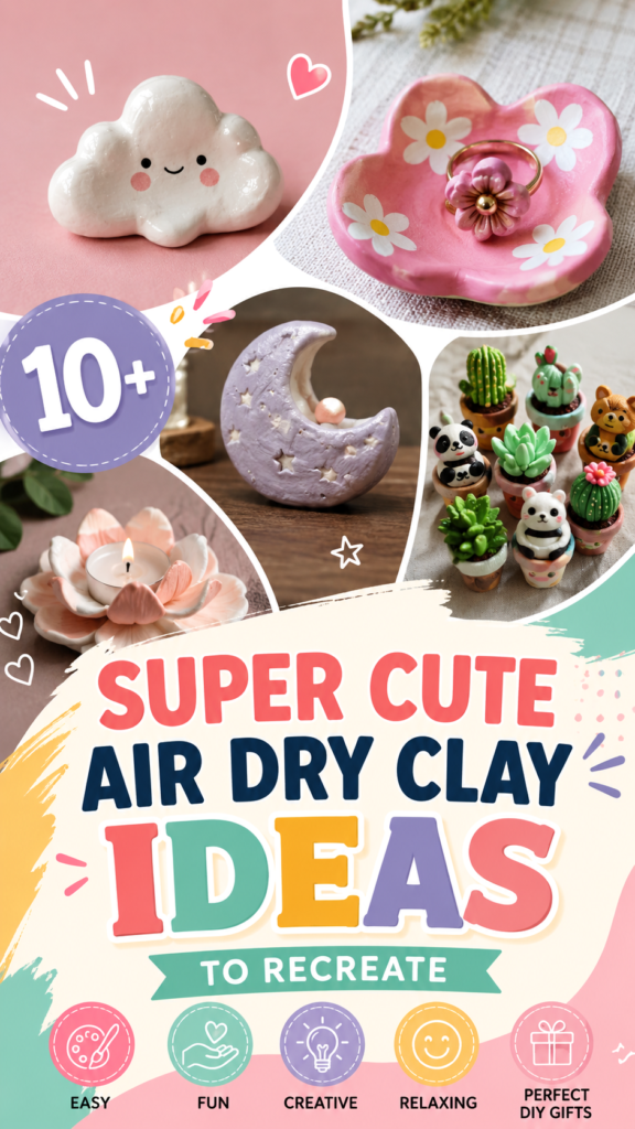 10 Super Cute Air Dry Clay Ideas to Recreate at Home