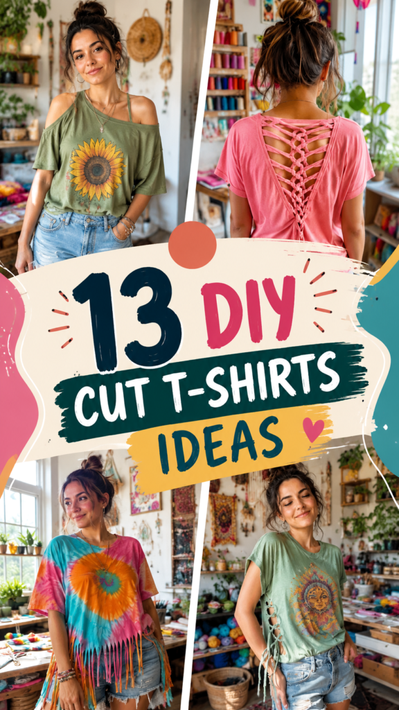13 DIY Cut T-Shirt Ideas for a Stylish Wardrobe Makeover