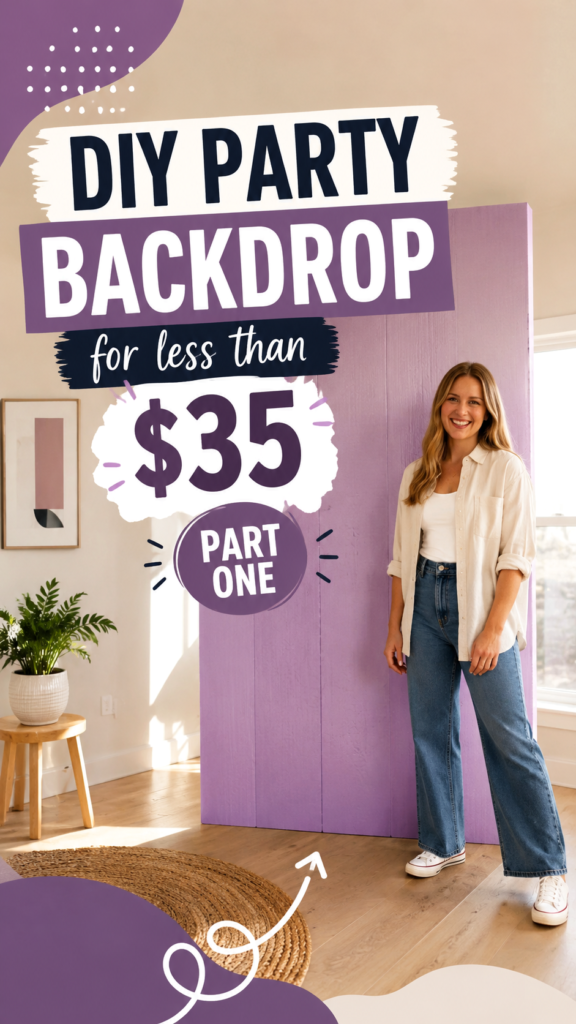 DIY Party Backdrop for Under 35 Easy Budget-Friendly Party Decor Idea