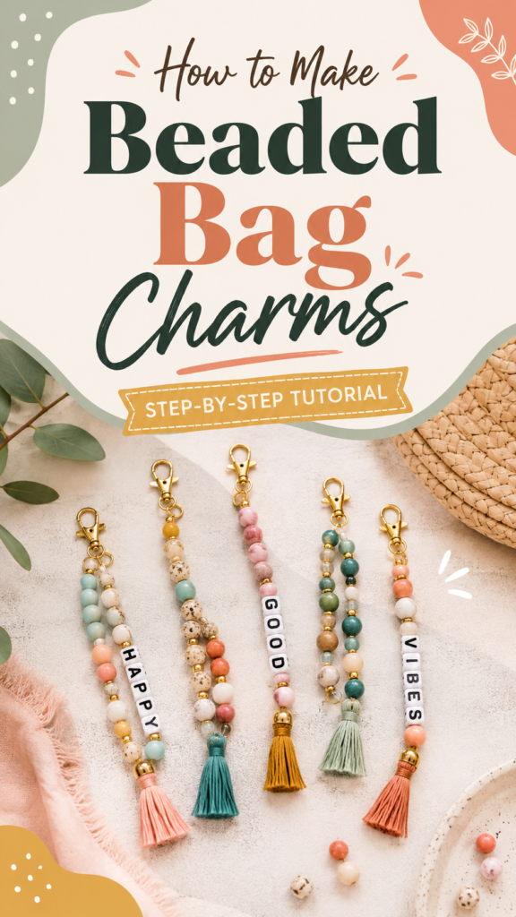 DIY Bag Charms Easy Beaded Bag Charm Ideas  Step-by-Step Tutorial