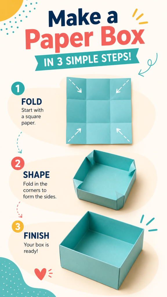 DIY Paper Box Easy Step-by-Step Box Making Tutorial