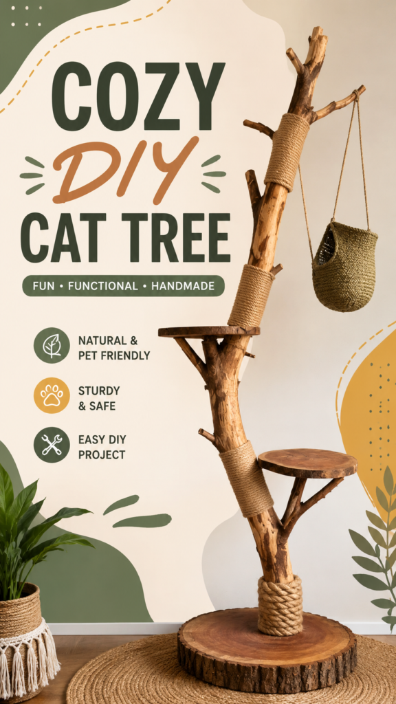 DIY Cat Tree Ideas Easy Homemade Cat Tree for Indoor Cats
