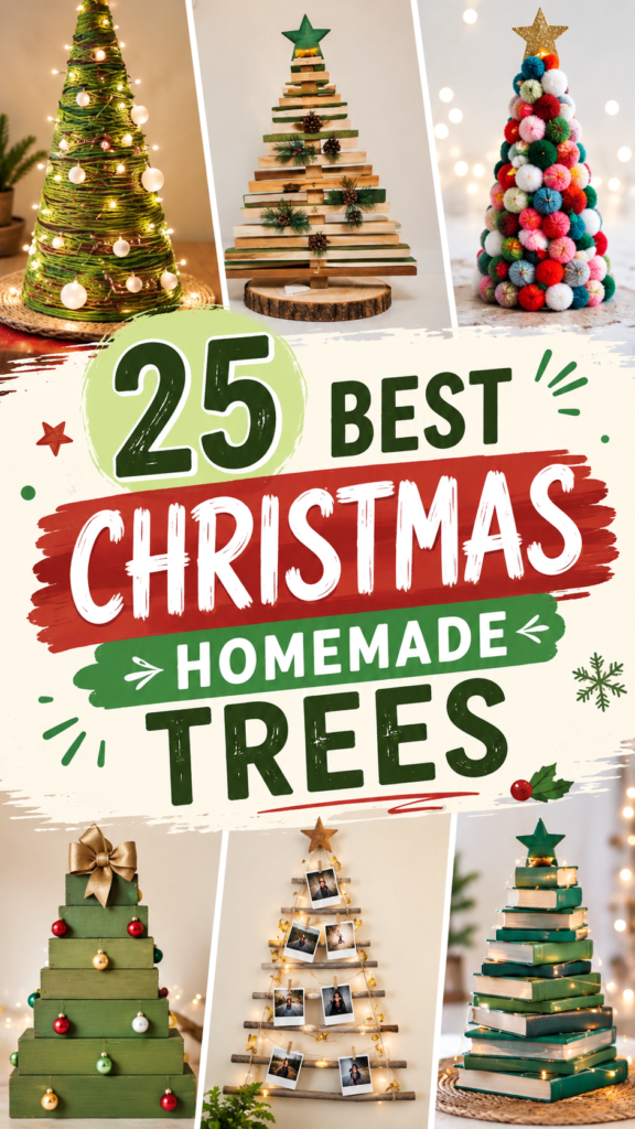 25 Best Homemade Christmas Tree Ideas for a Festive DIY Holiday Decor
