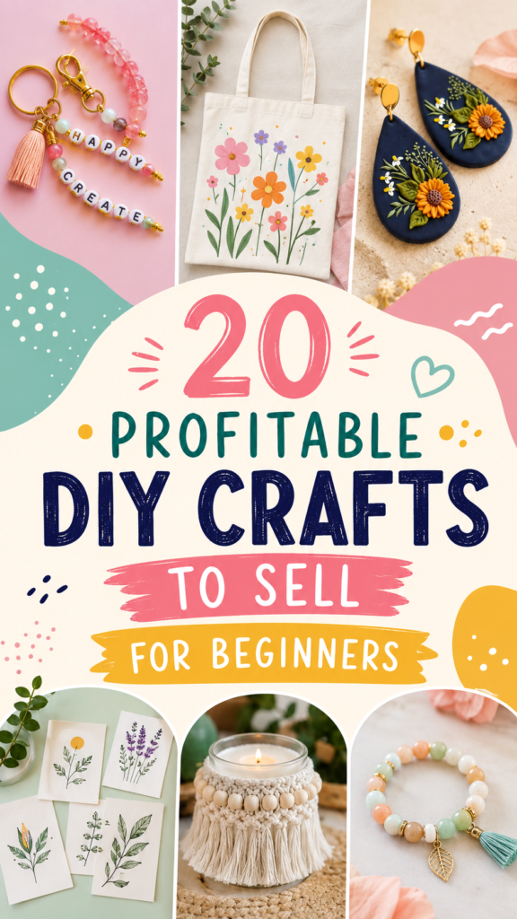 20 Profitable DIY Crafts Ideas to Sell for Beginners