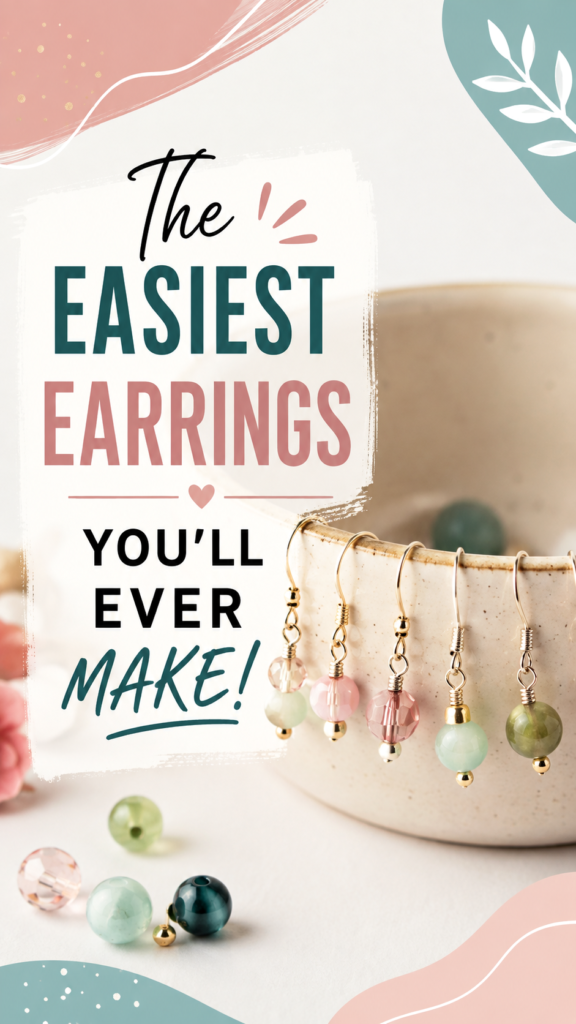 Easy DIY Earrings Simple Handmade Jewelry Ideas for Beginners