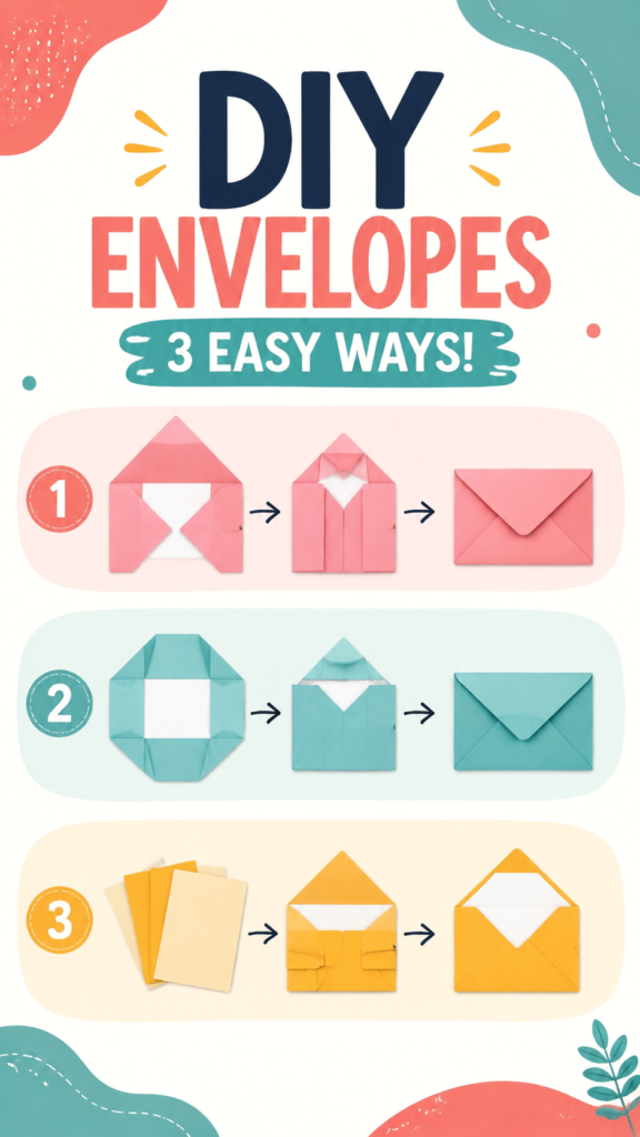 DIY Envelope Ideas 3 Easy Handmade Envelope Tutorials for Any Occasion