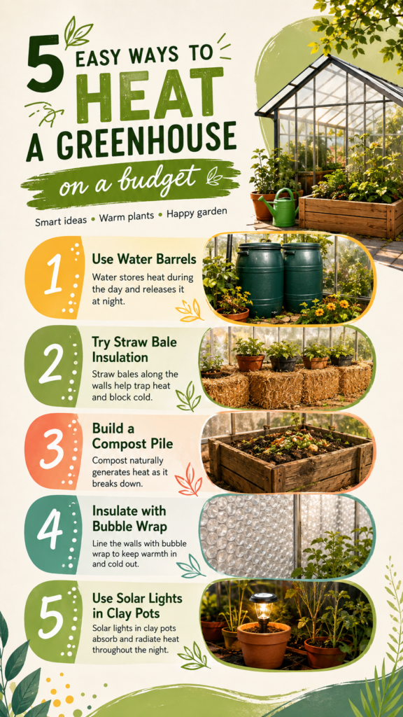 DIY Greenhouse Ideas 5 Easy Ways to Heat a Greenhouse on a Budget