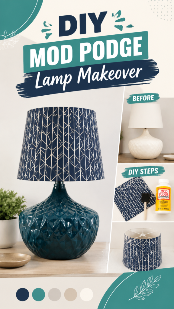 DIY Mod Podge Lampshade Makeover Ideas for a Stylish Home Decor Upgrade