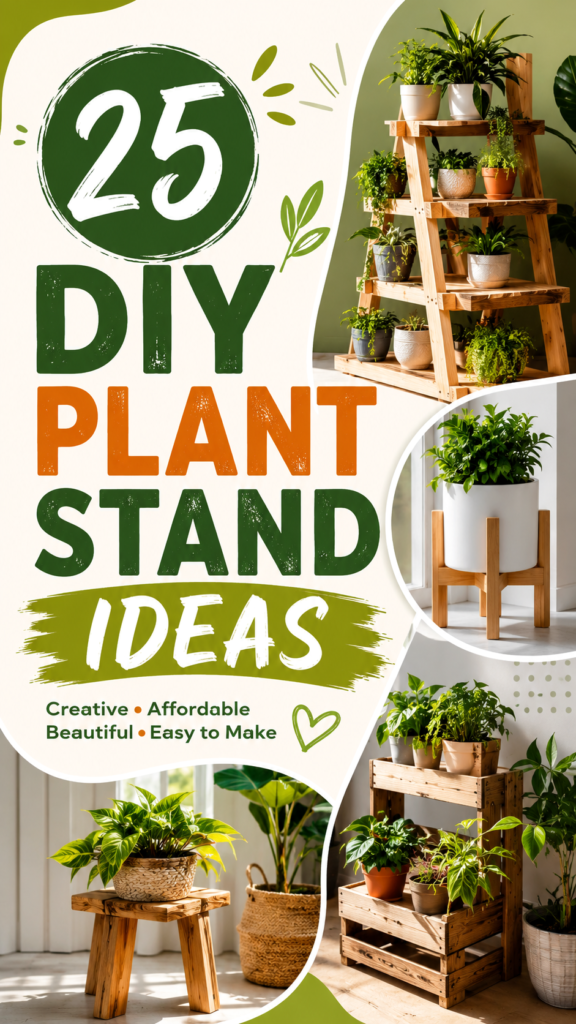 25 DIY Plant Stand Ideas for Easy, Affordable Indoor  Outdoor Plant Displays