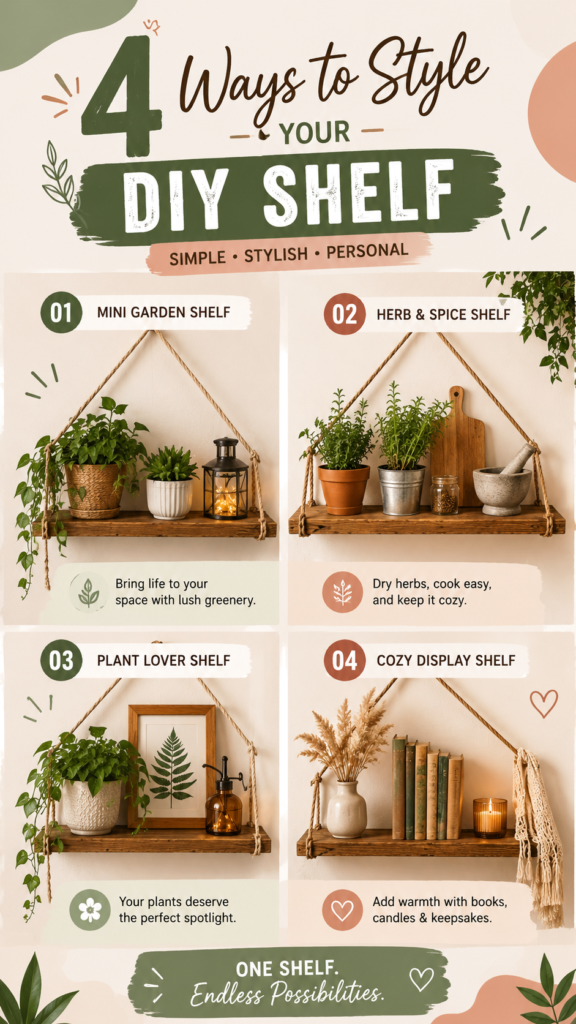 4 DIY Shelf Styling Ideas to Transform Any Space