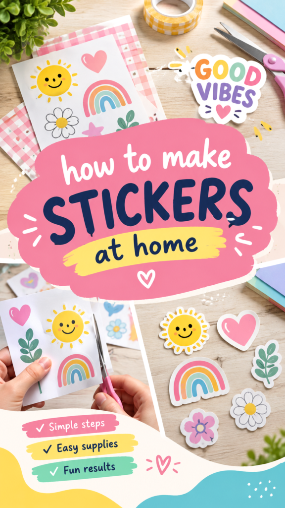 DIY Stickers How to Make Cute Custom Stickers at Home