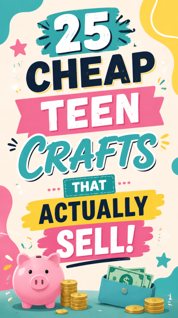 25 Easy DIY Crafts for Teens That Actually Sell Creative Craft Ideas on a Budget