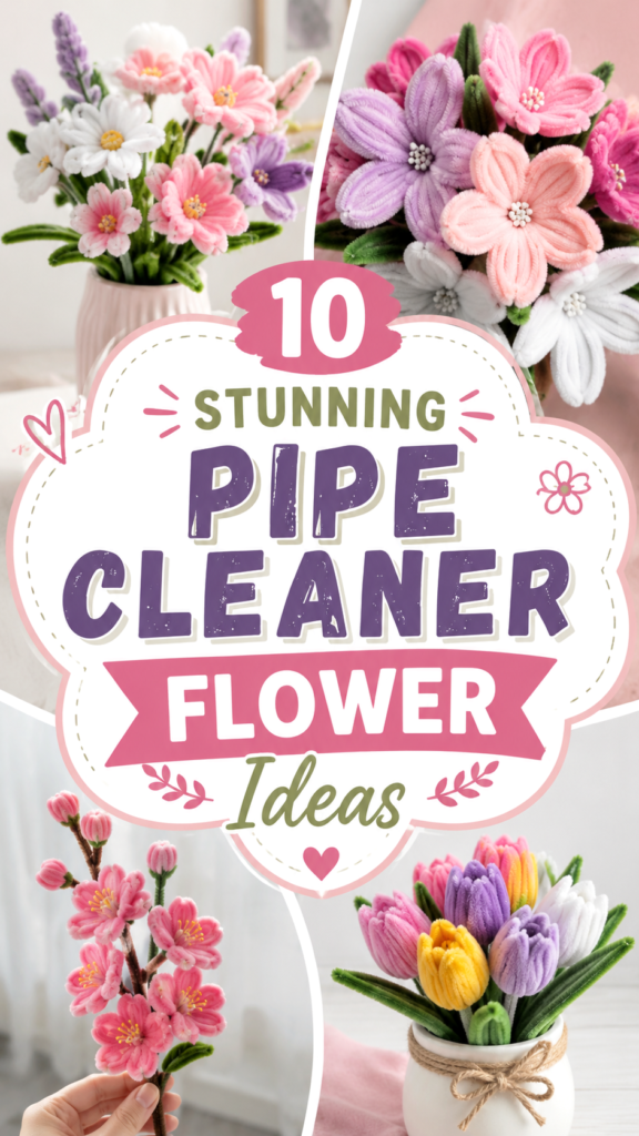 10 Stunning Pipe Cleaner Flower Ideas for Easy DIY Crafts