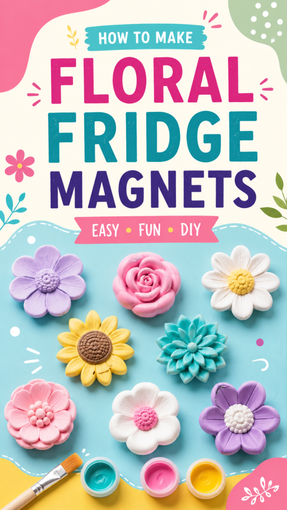 DIY Fridge Magnets Easy Floral Magnet Ideas for Your Kitchen