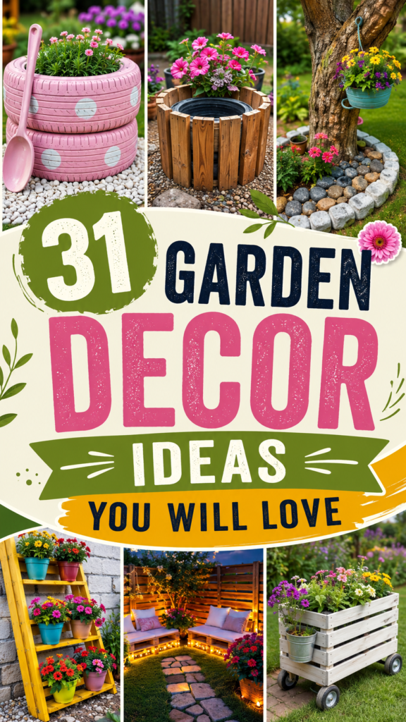 31 Garden Crafts DIY Ideas for a Beautiful and Creative Outdoor Space