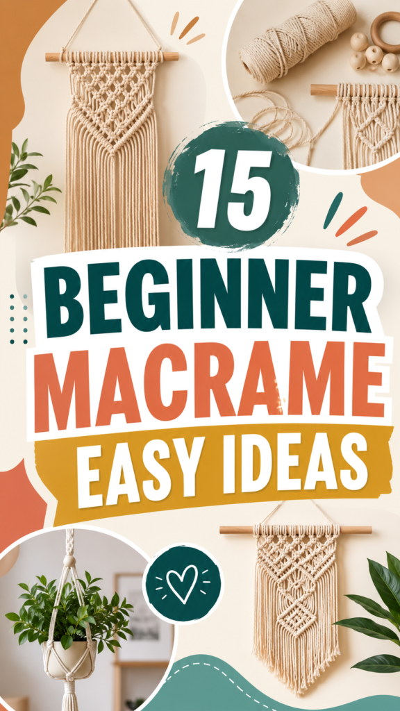 15 Easy Macrame DIY Ideas for Beginners  Simple Macrame Projects
