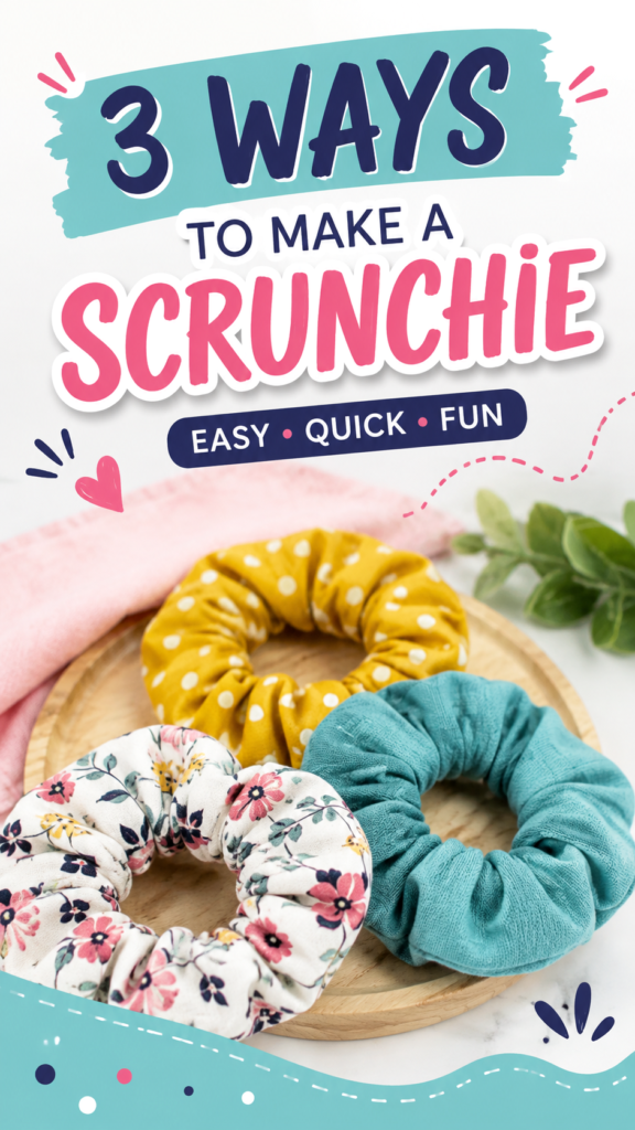 DIY Scrunchies 3 Easy Ways to Make Your Own Scrunchies at Home