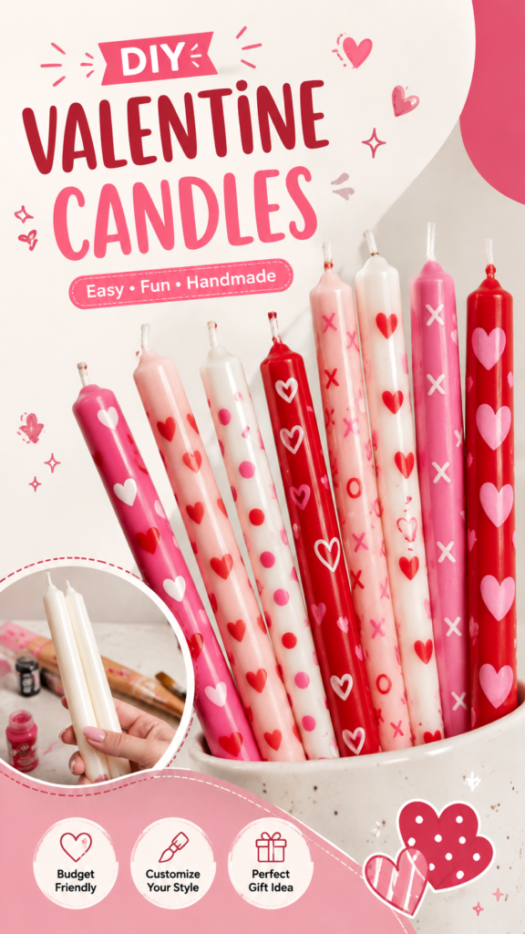 Valentines Day DIY Candle Ideas for Cute Handmade Decor and Gifts