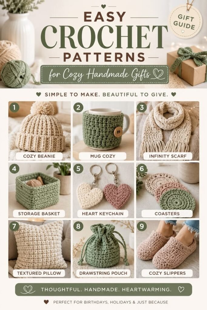 DIY Appreciation Gifts Easy Crochet Handmade Gift Ideas