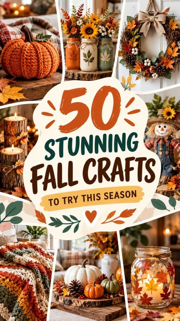 50 Stunning Autumn DIY Crafts to Try This Season