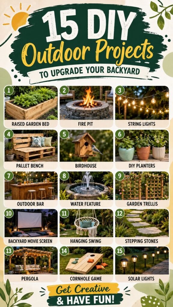 15 Backyard DIY Projects to Upgrade Your Outdoor Space