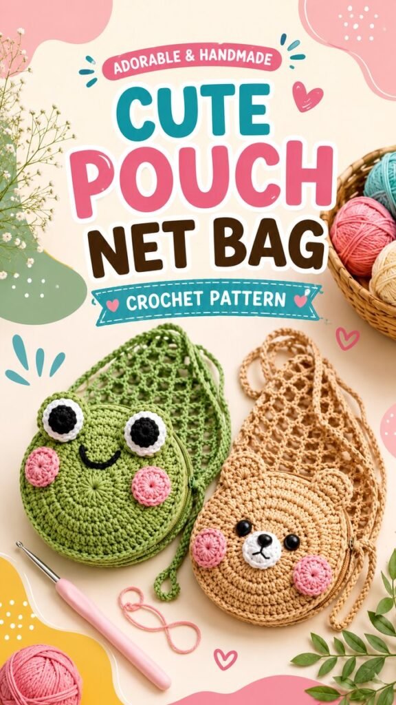 Cute Bag DIY Ideas Easy Crochet Pouch  Net Bag Projects