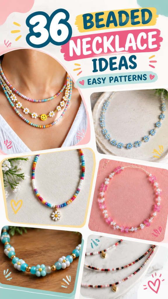 DIY Beaded Necklace Ideas Easy Jewelry Making Patterns for Beginners