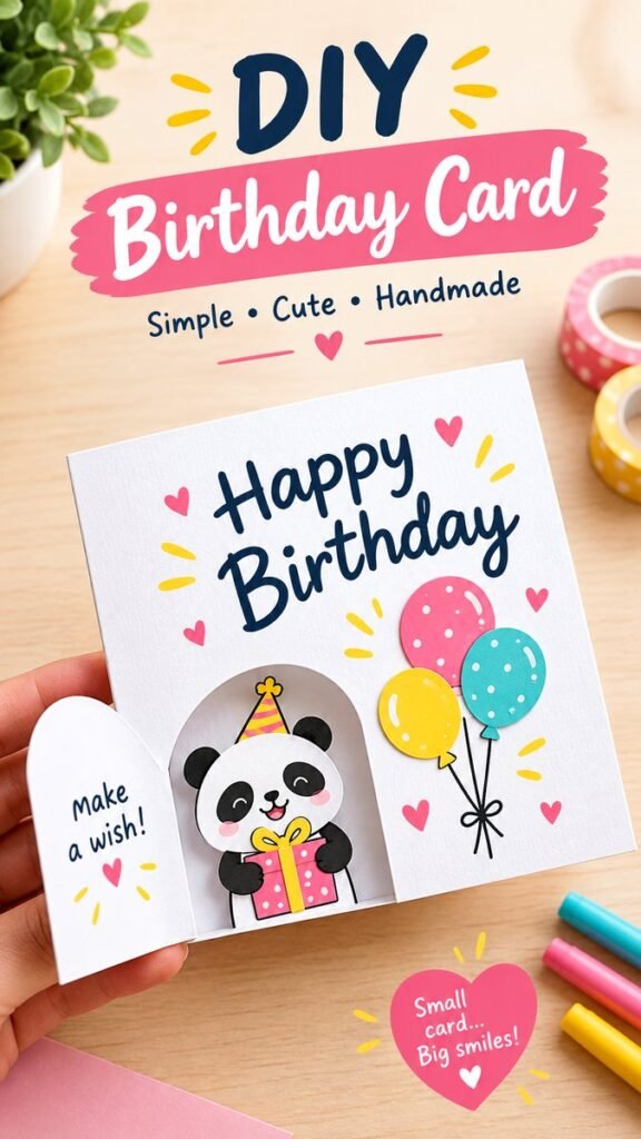 Birthday Cards DIY Handmade Cute  Easy Ideas to Make at Home