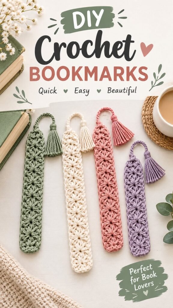 DIY Crochet Bookmarks Easy Handmade Bookmarks for Book Lovers