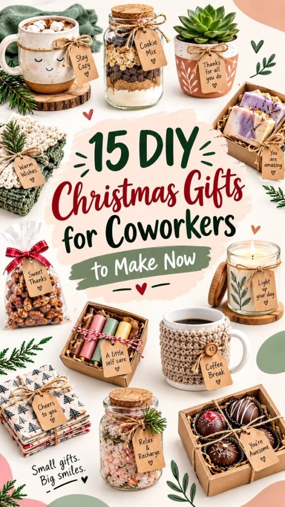 15 DIY Christmas Gift Ideas for Coworkers to Make Now