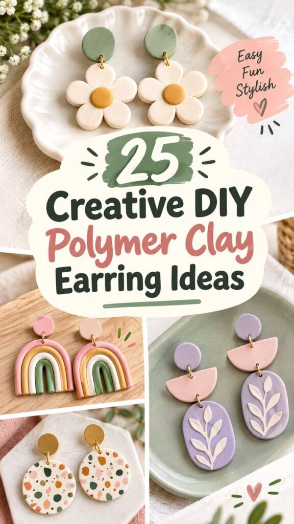 Clay Earrings DIY Ideas 25 Creative Handmade Designs to Try