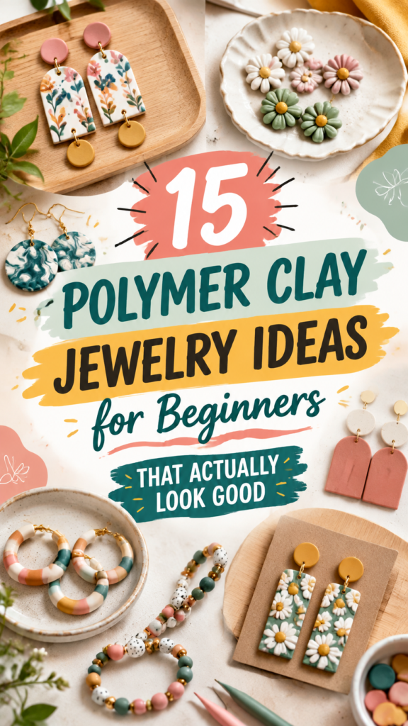 15 Polymer Clay Jewelry Ideas for Beginners That Actually Look Good
