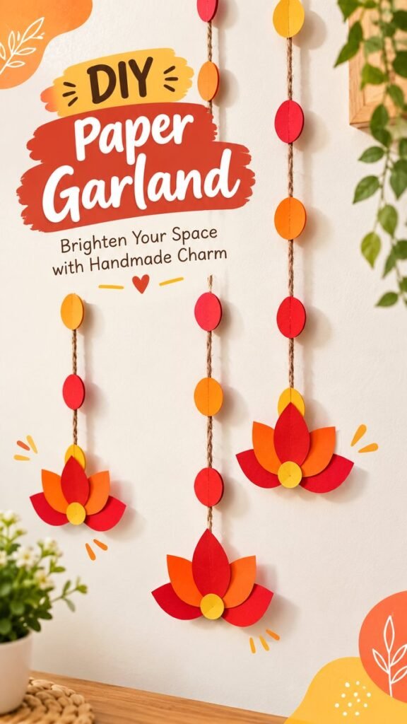 Diwali DIY Paper Garland Decor Ideas