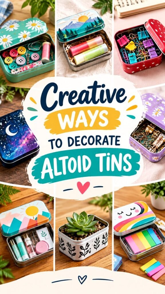 DIY Altoid Tin Crafts Creative Ideas to Decorate and Repurpose Tins
