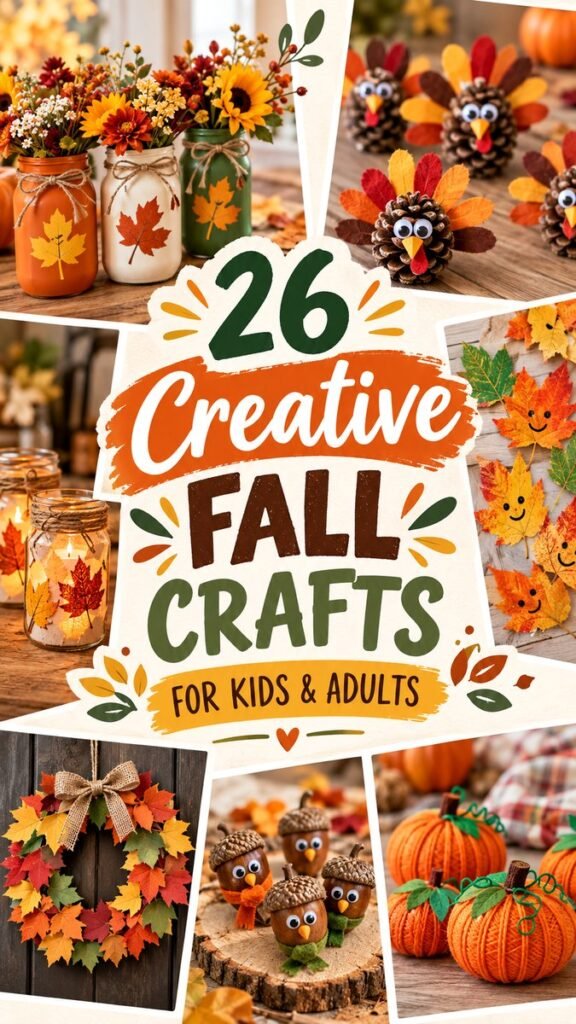 DIY Automne  26 Easy Fall Crafts for Kids  Adults