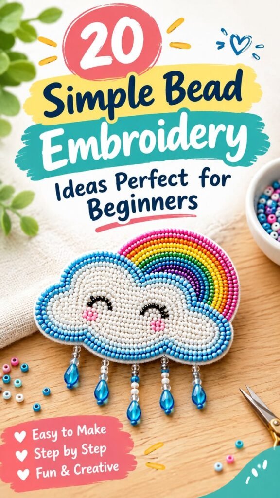 20 DIY Bead Embroidery Ideas Perfect for Beginners