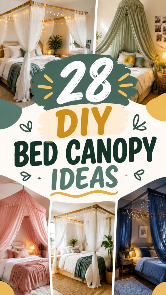28 DIY Bed Canopy Ideas for a Cozy Bedroom Makeover