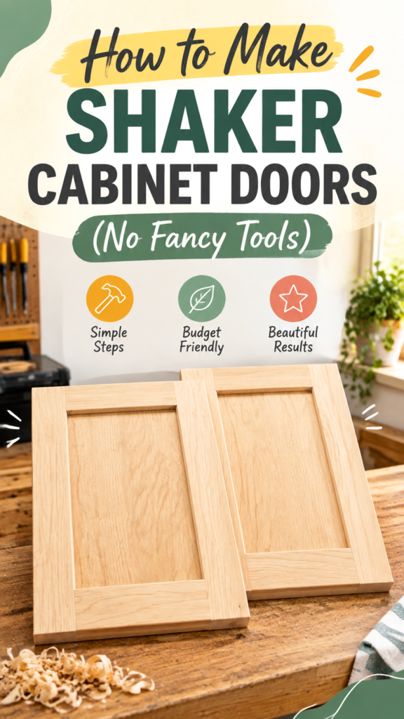 DIY Cabinet Doors Easy Shaker Style Upgrade for Your Kitchen Cabinets