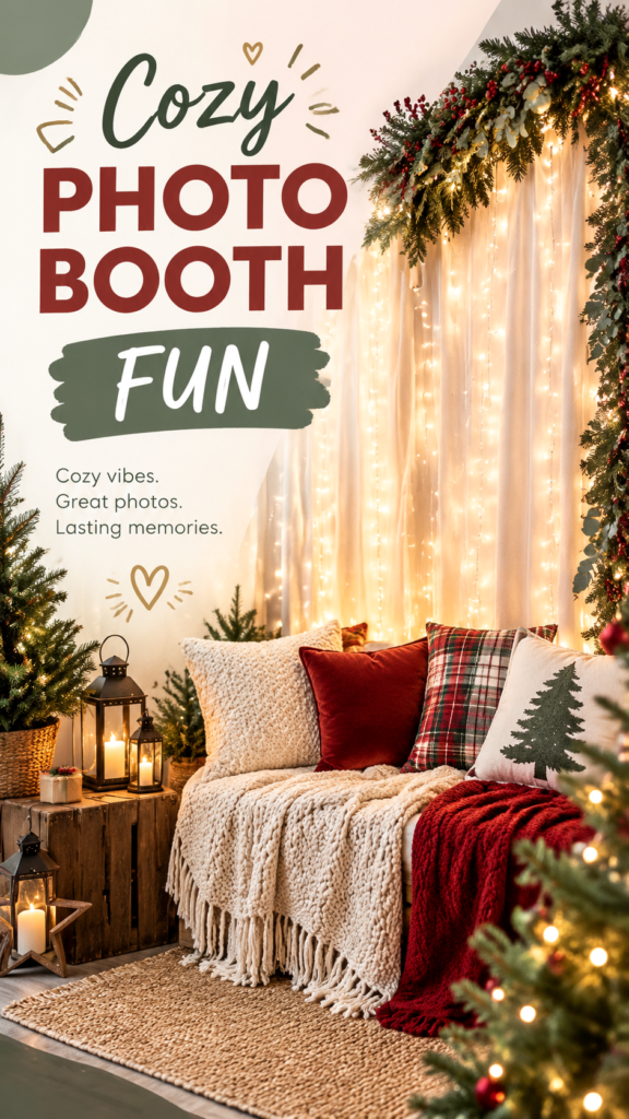 DIY Christmas Backdrop Ideas for Cozy Holiday Photo Booth Decor