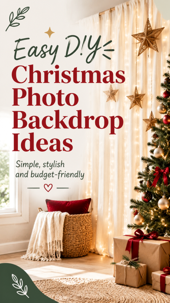 Easy DIY Christmas Backdrop Ideas for Holiday Photos  Decor