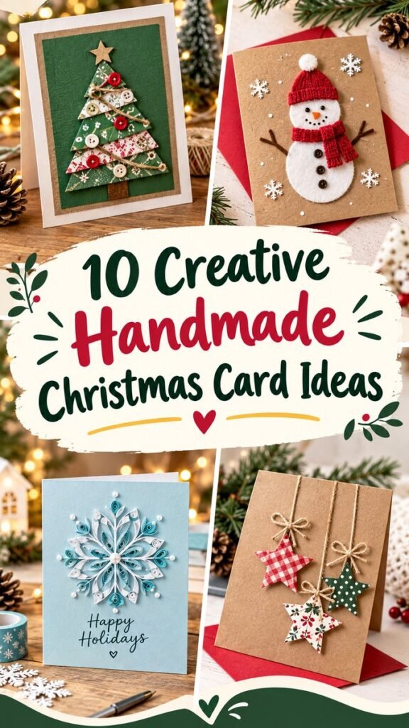 10 Creative DIY Christmas Card Ideas for Handmade Holiday Crafts