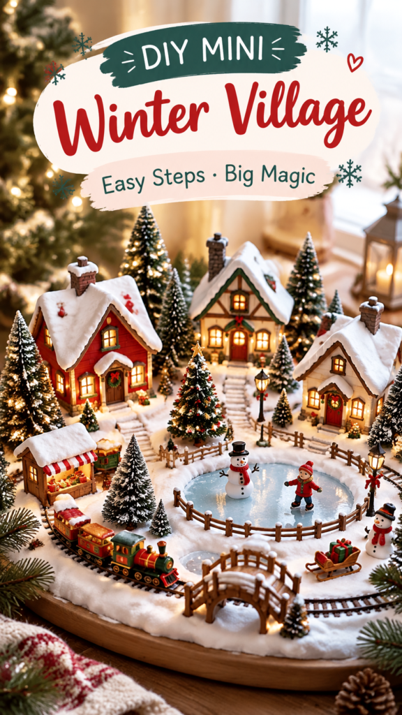 DIY Christmas Village Ideas for a Cozy Holiday Miniature Display