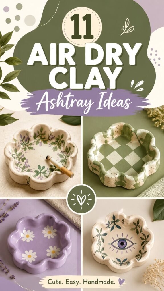 DIY Clay Ashtray Ideas Easy Air-Dry Clay Projects