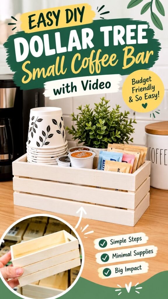 Easy DIY Coffee Bar Ideas for a Stylish Budget-Friendly Setup