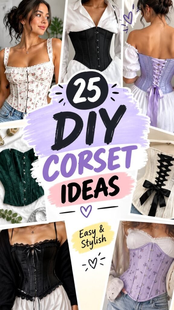 25 DIY Corset Ideas for Beginners Easy and Stylish Corset Designs