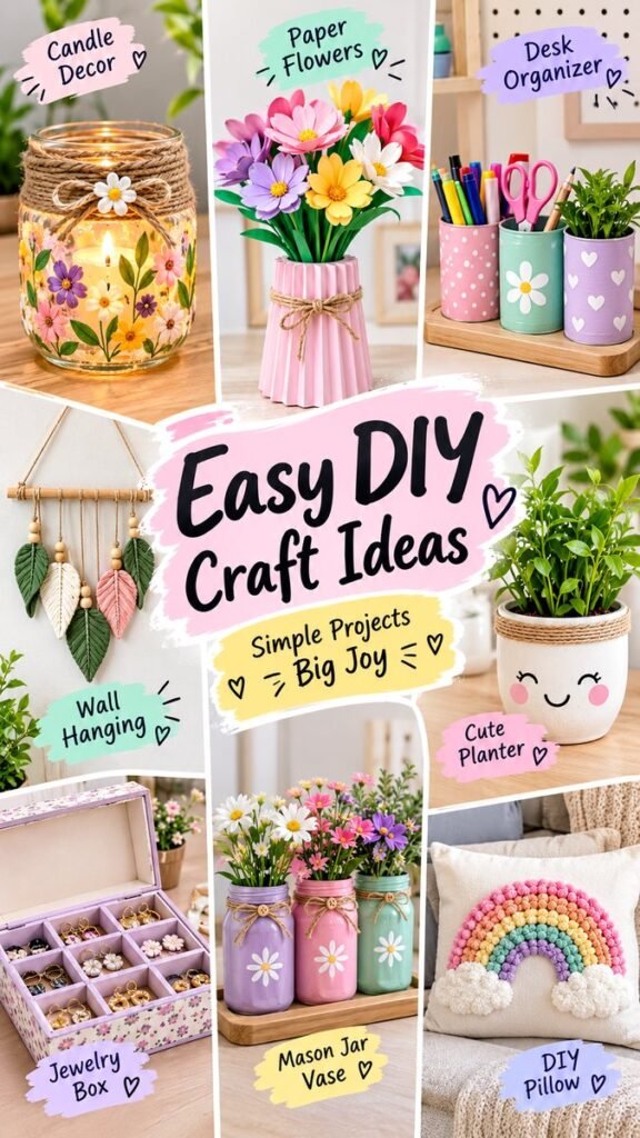 Easy DIY Decorations Creative Craft Ideas for Your Home